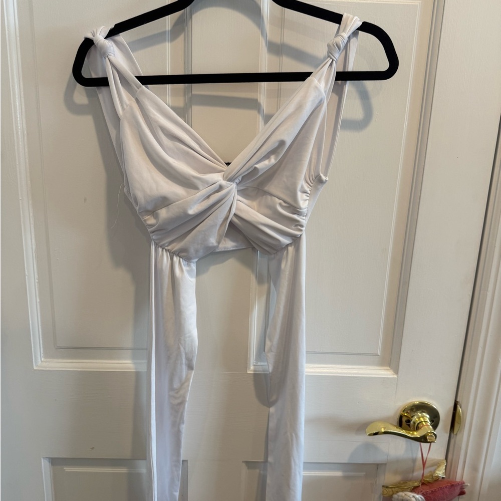white tie top